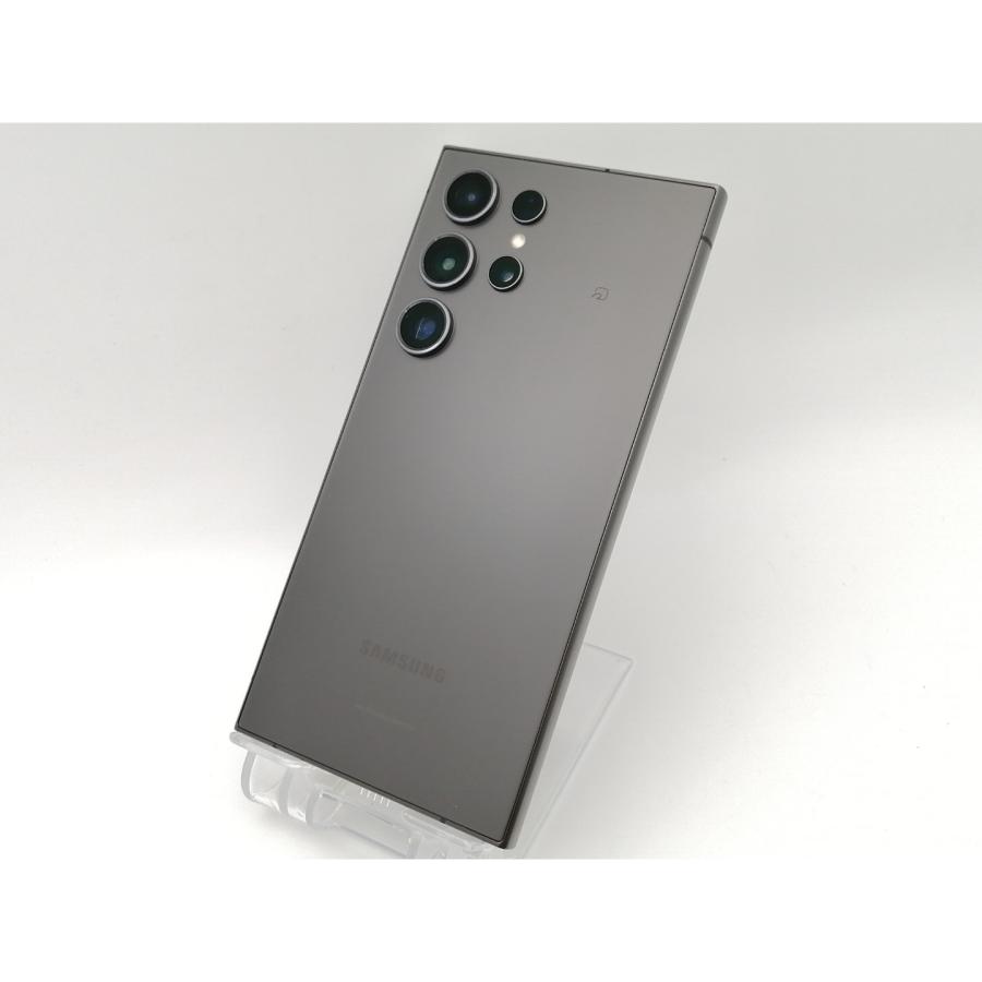 中古】SAMSUNG au 【SIMフリー】 Galaxy S24 Ultra チタニウムブラック 