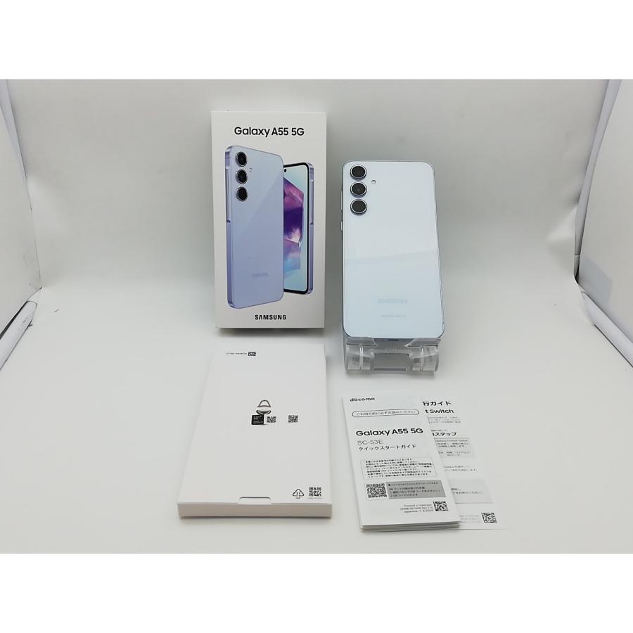 中古】SAMSUNG docomo 【SIMフリー】 Galaxy A55 5G オーサムアイス 