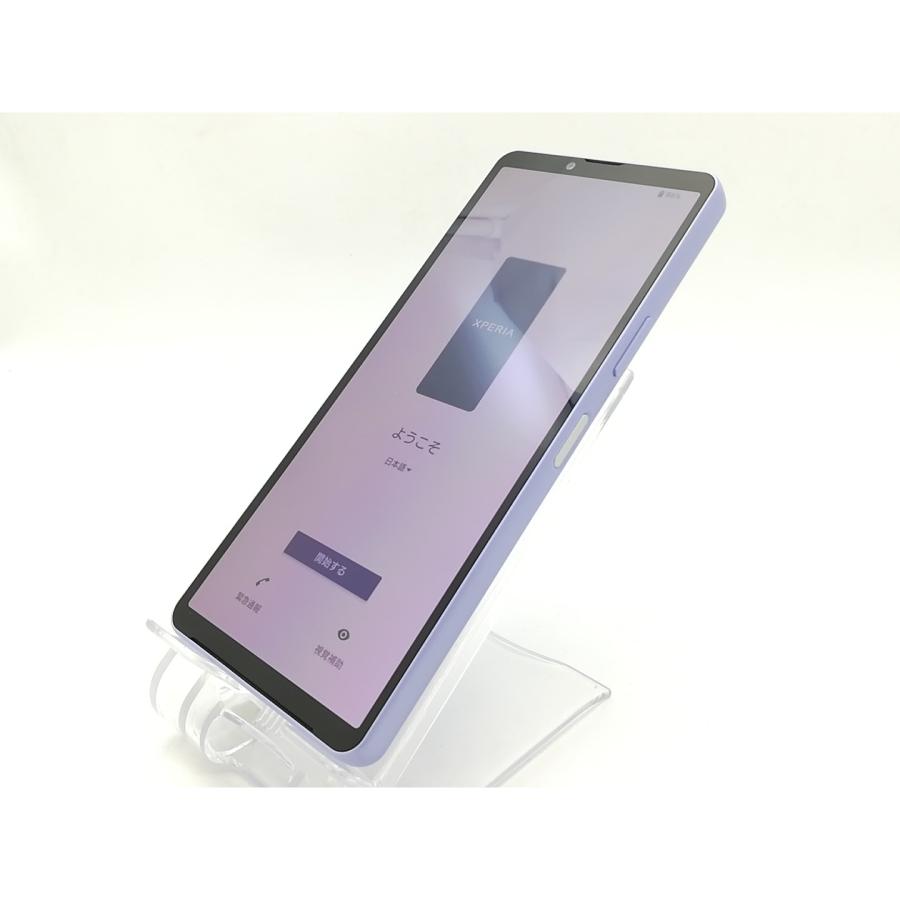 中古】SONY au 【SIMフリー】 Xperia 10 V ラベンダー 6GB 128GB SOG11