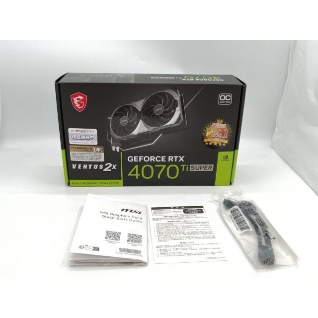 中古】MSI GeForce RTX 4070 Ti SUPER 16G VENTUS 2X OC 中古】MSI GeForce RTX 4070 Ti SUPER 16G VENTUS 2X OC