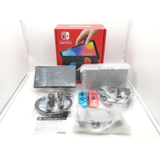 【未使用】Nintendo Switch 本体 (有機ELモデル) HEG-S-KABAA ネオンブルー・ネオンレッド 【2021年10月】【ECセンター】保証期間３ヶ月