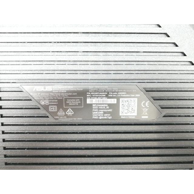 中古】ASUS ROG Rapture GT-BE98 WiFi7(11be)対応無線LANルーター/2024