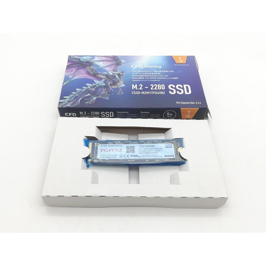 中古】CFD PG4VNZ(CSSD-M2M1TPG4VNZ) 1T/M.2 2280(PCIe4.0 NVMe)/TLC