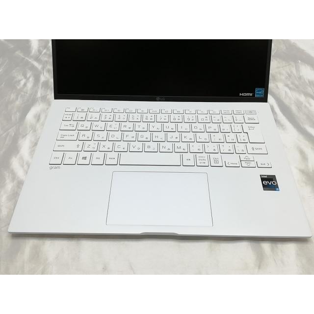 【中古】LG電子 LG gram 14ZB90R-MR54J1 スノーホワイト 【i5-1340P 8G 512G(SSD) WiFi 14LCD(1920x1200)】【秋葉5号】保証期間１ヶ月【ランクA】の画像