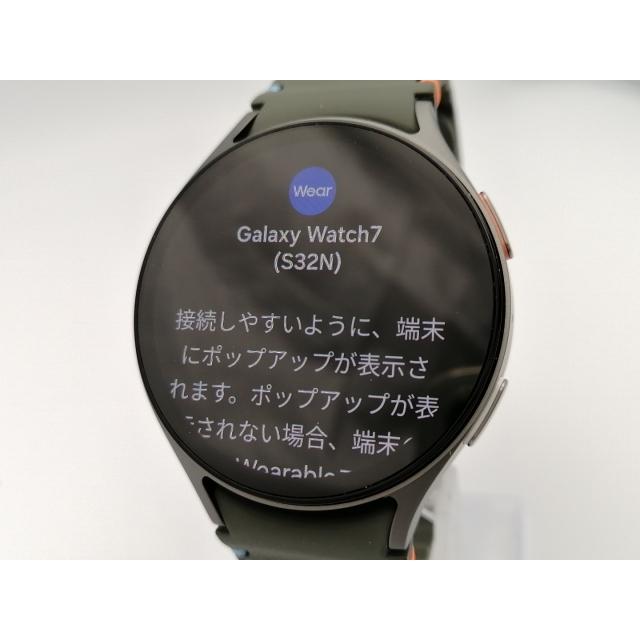 中古】SAMSUNG Galaxy Watch7 44mm Wi-Fi/Bluetoothモデル グリーン