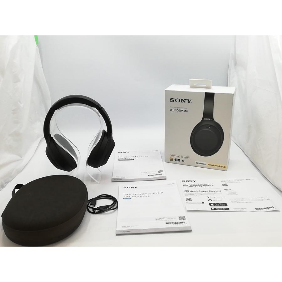 中古】SONY WH-1000XM4 (B) ブラック【ECセンター】保証期間1ヶ月