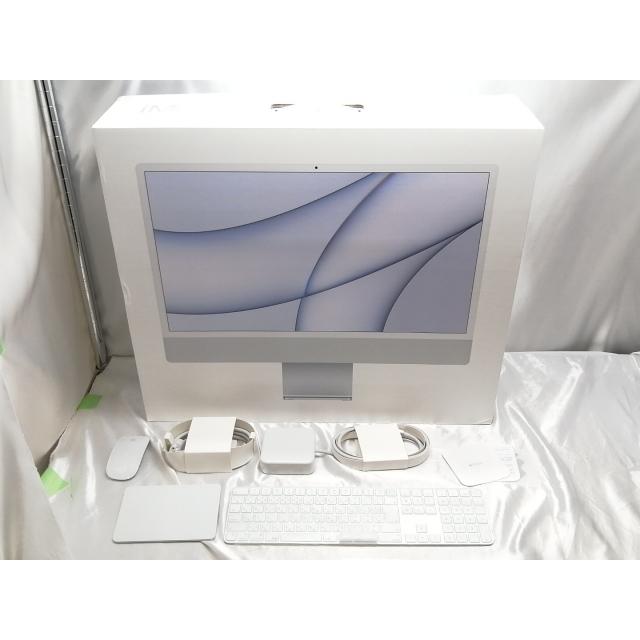 中古】Apple iMac 24インチ CTO (M1・2021) シルバー M1(CPU:8C/GPU:8C
