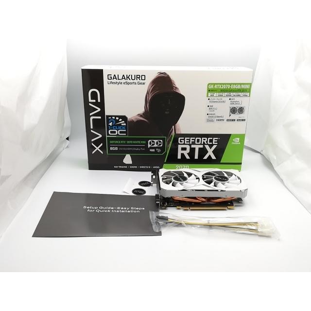中古】玄人志向 GK-RTX2070-E8GB/MINI RTX2070/8GB(GDDR6)/PCI-E【EC