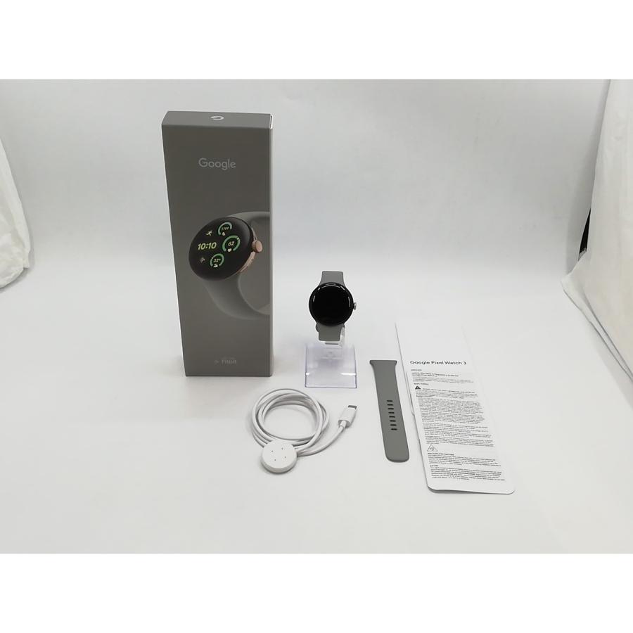 中古】Google Pixel Watch3 Wi-Fiモデル 41mm Champagne Gold アルミ