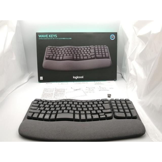 中古】Logicool WAVE KEYS K820 [グラファイト]【ECセンター】保証期間