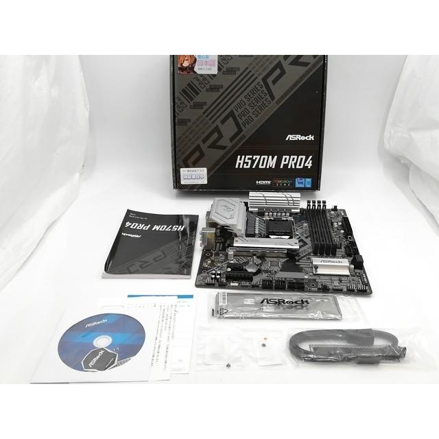 中古】ASRock H570M Pro4 H570/LGA1200/MicroATX【ECセンター】保証