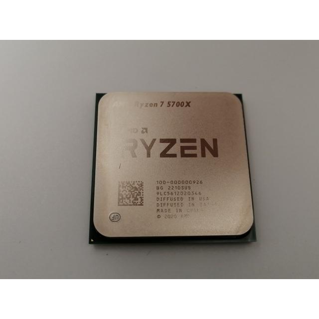 【新品未使用】AMD Ryzen7 5700X Amazon | AMD Ryzen 7 5700X without cooler 3.4GHz 8コア / 16