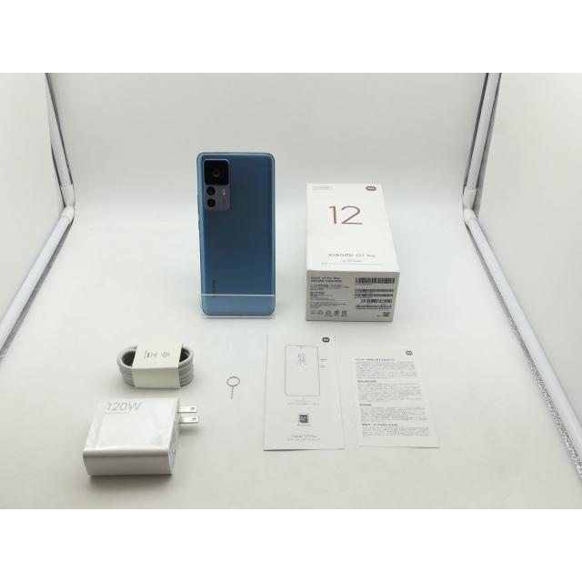 中古】Xiaomi 国内版 【SIMフリー】 Xiaomi 12T Pro ブルー 8GB