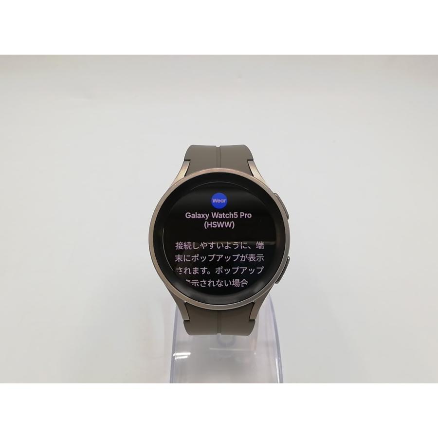 中古】SAMSUNG Galaxy Watch5 Pro SM-R920NZTAXJP グレーチタニウム 