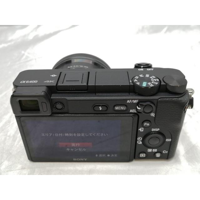 中古】SONY α6400 パワーズームレンズキット ILCE-6400L ブラック【EC