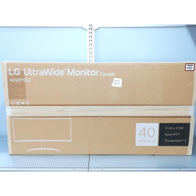 中古】LG電子 40WP95C-W [39.7インチ/5120x2160/Nano IPS/非光沢/USB-C