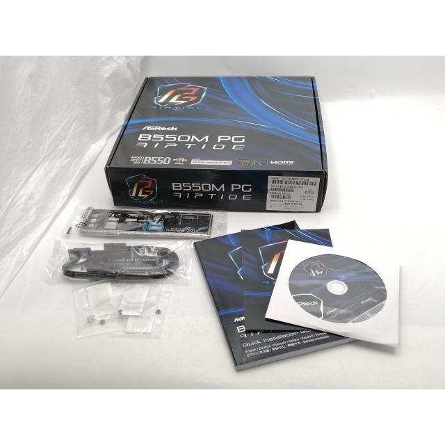 中古】ASRock B550M PG Riptide B550/AM4/2.5GbitLAN/MicroATX【EC