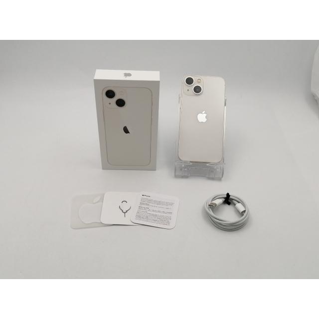 【中古】Apple 国内版 【SIMフリー】 iPhone 13 mini 128GB スターライト MLJE3J/A【ECセンター】保証期間１ヶ月【ランクB】の画像
