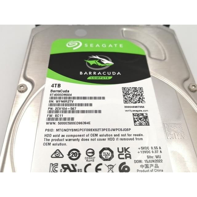 中古SEAGATE ST4000DM004 [4TB SATA600]正常123 中古】Seagate ST4000DM004 4TB/5400rpm/256MB/6Gbps【EC