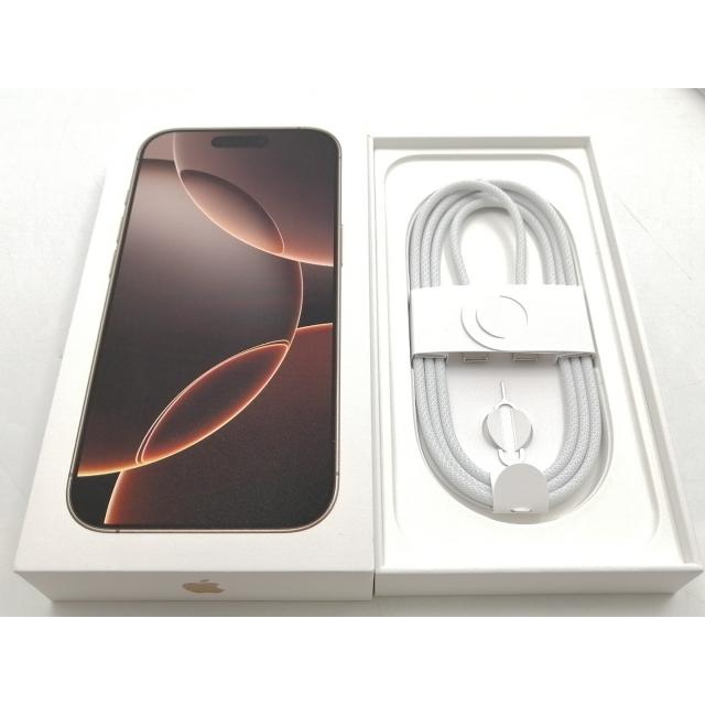 中古】Apple 国内版 【SIMフリー】 iPhone 16 Pro 1TB デザート