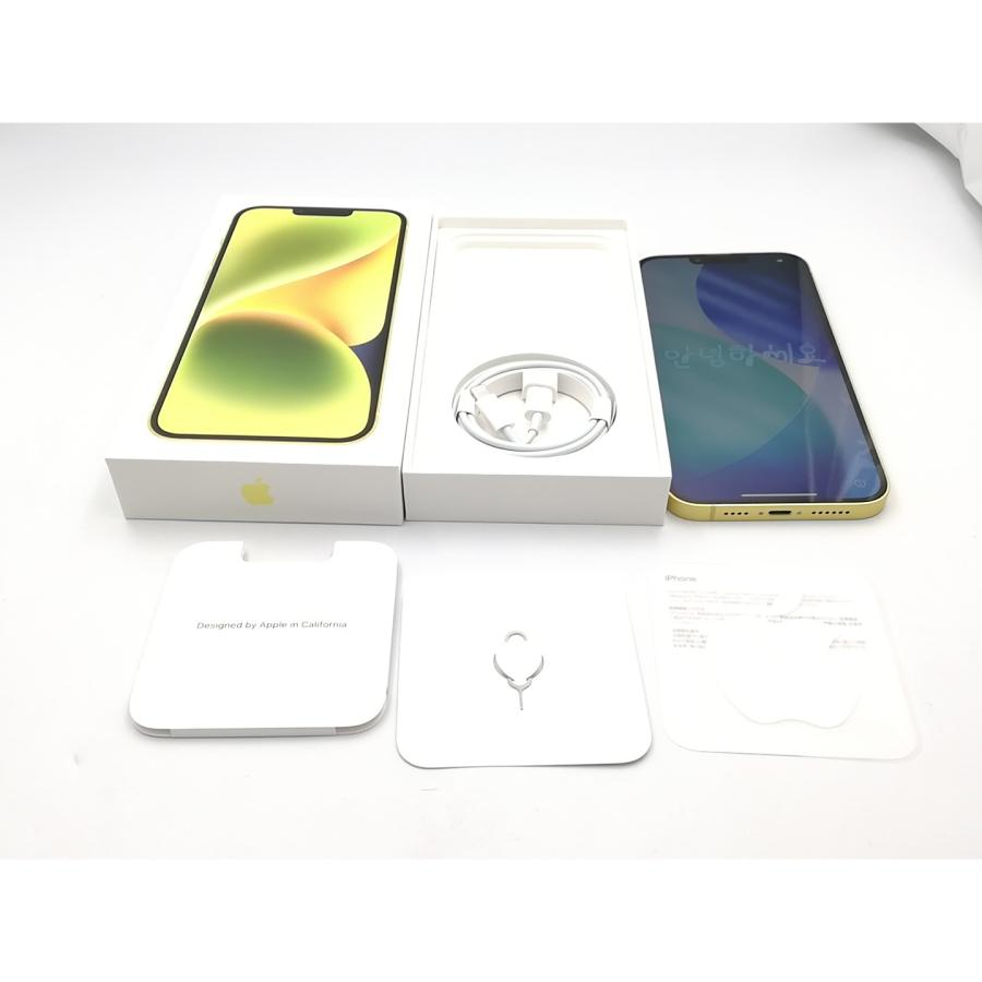 【中古】Apple 国内版 【SIMフリー】 iPhone 14 Plus 128GB イエロー MR603J/A【ECセンター】保証期間１ヶ月【ランクA】の画像