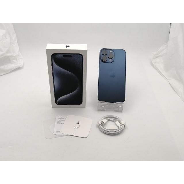 【中古】Apple 国内版 【SIMフリー】 iPhone 15 Pro Max 256GB ブルーチタニウム MU6T3J/A【ECセンター】保証期間１ヶ月【ランクA】の画像