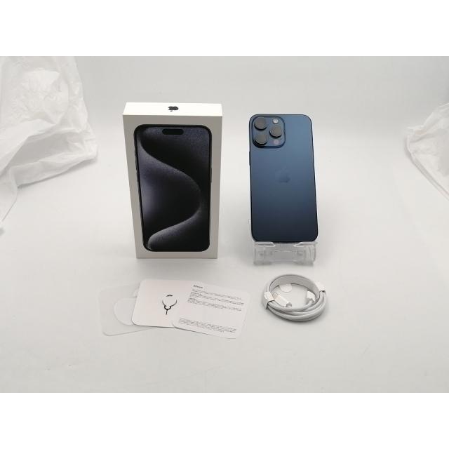 【中古】Apple 国内版 【SIMフリー】 iPhone 15 Pro Max 256GB ブルーチタニウム MU6T3J/A【ECセンター】保証期間１ヶ月【ランクA】の画像