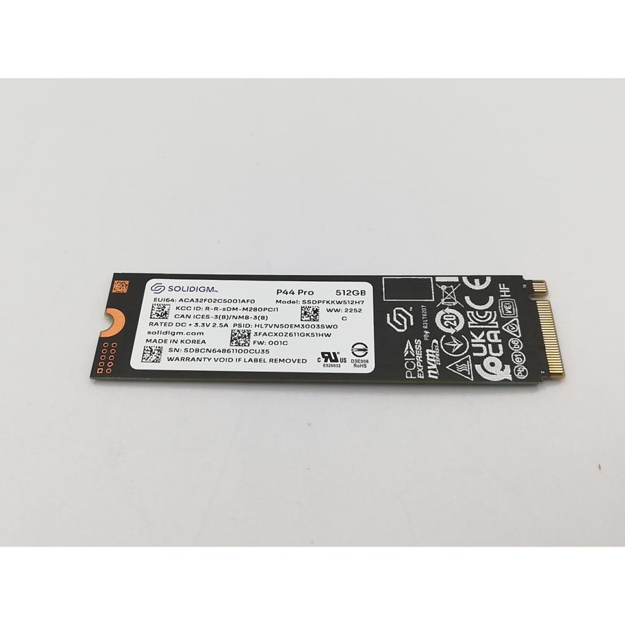 中古】各社 512GB SSD (M.2 2280/PCIe4.0 NVMe)【ECセンター】保証期間