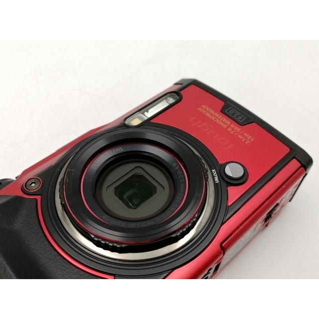 中古】OLYMPUS OLYMPUS Tough TG-6 レッド【ECセンター】保証期間1