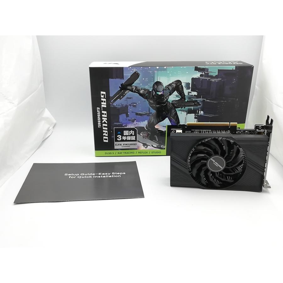 中古】玄人志向 GALAKURO GAMING GG-RTX4060-E8GB/SF RTX4060/8GB