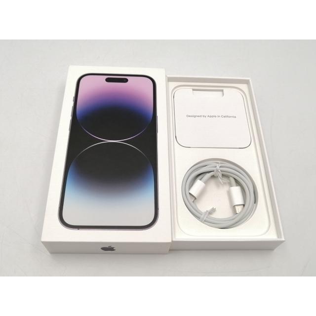 【中古】Apple 国内版 【SIMフリー】 iPhone 14 Pro 256GB ディープパープル MQ1E3J/A【ECセンター】保証期間１ヶ月【ランクB】の画像