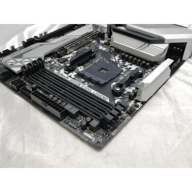 中古】ASRock B550M Steel Legend B550/AM4/2.5GbitLAN/MicroATX【EC