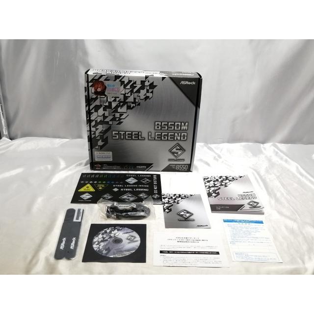 中古】ASRock B550M Steel Legend B550/AM4/2.5GbitLAN/MicroATX【EC
