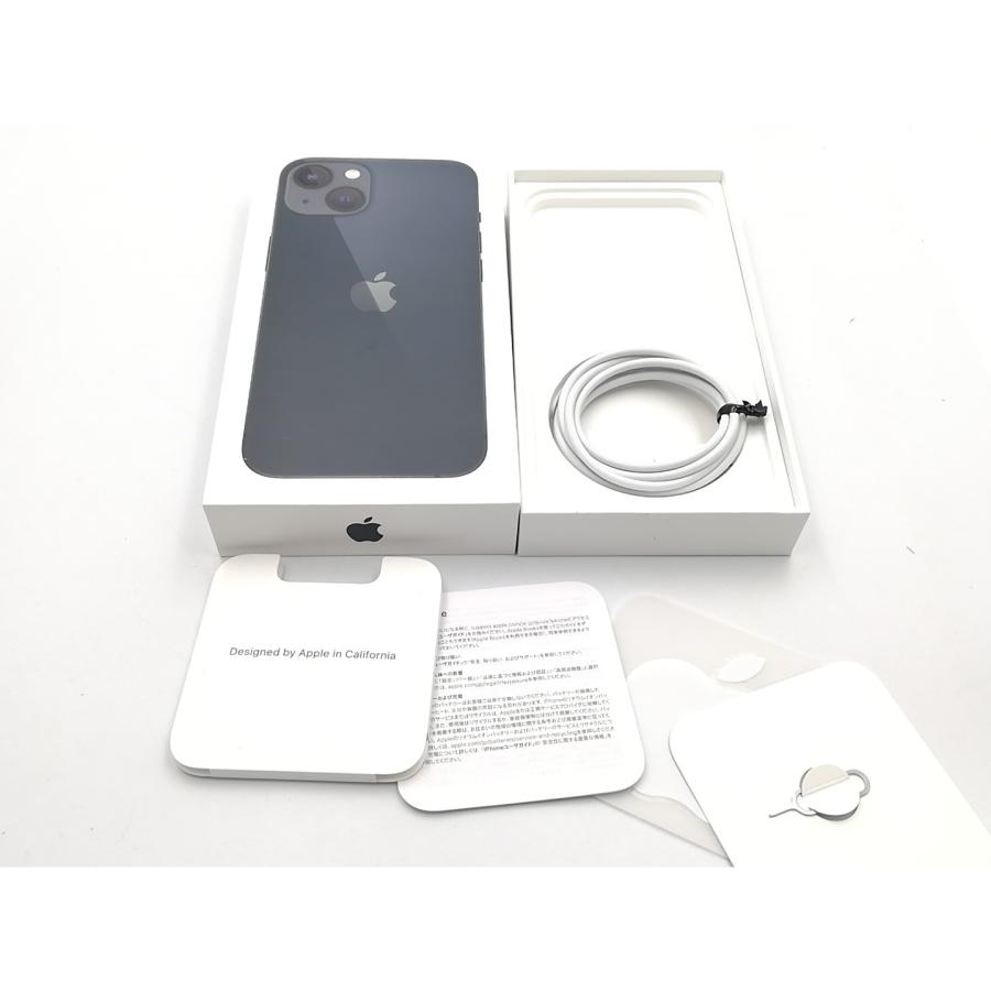 【中古】Apple au 【SIMフリー】 iPhone 13 128GB ミッドナイト MLNC3J/A【ECセンター】保証期間１ヶ月【ランクC】の画像