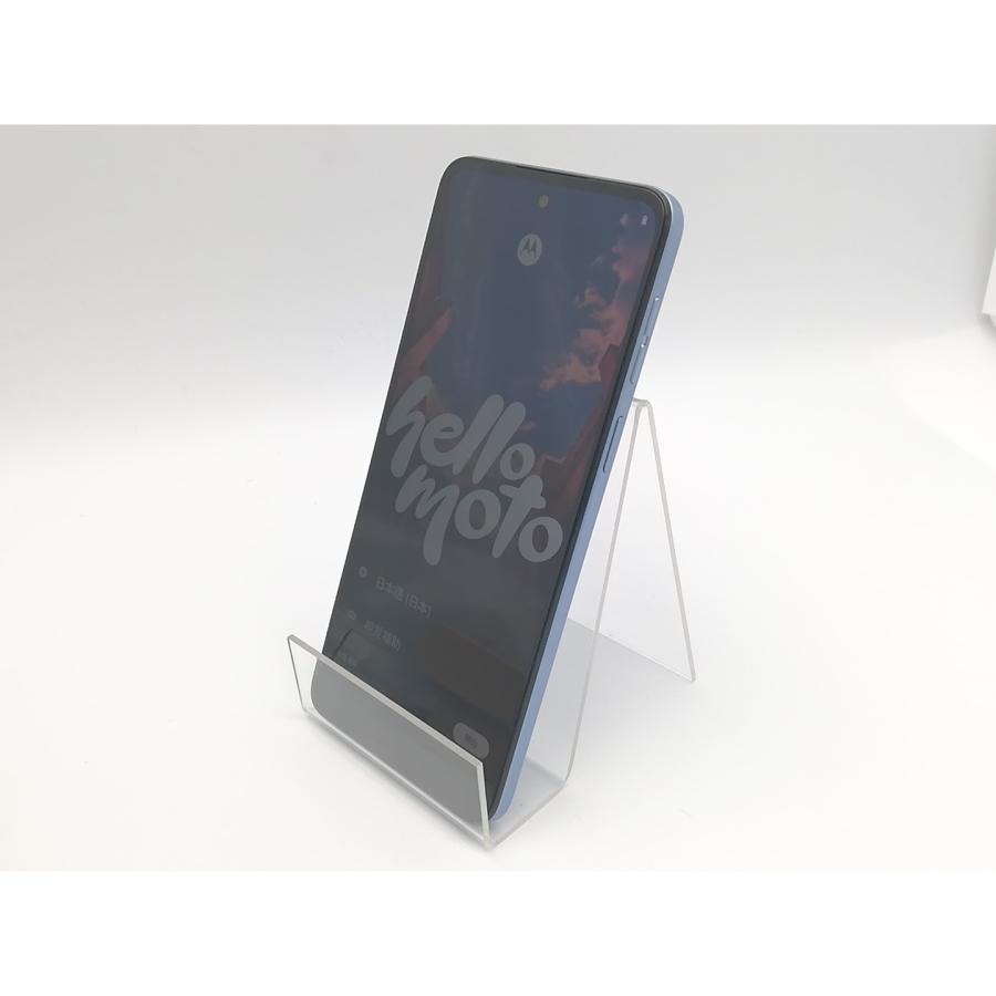 中古】MOTOROLA 国内版 【SIMフリー】 moto g64 5G シルバーブルー 8GB