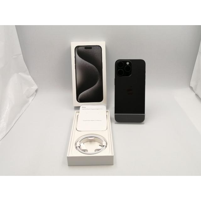 【中古】Apple 国内版 【SIMフリー】 iPhone 15 Pro Max 256GB ブラックチタニウム MU6P3J/A【ECセンター】保証期間１ヶ月【ランクA】の画像