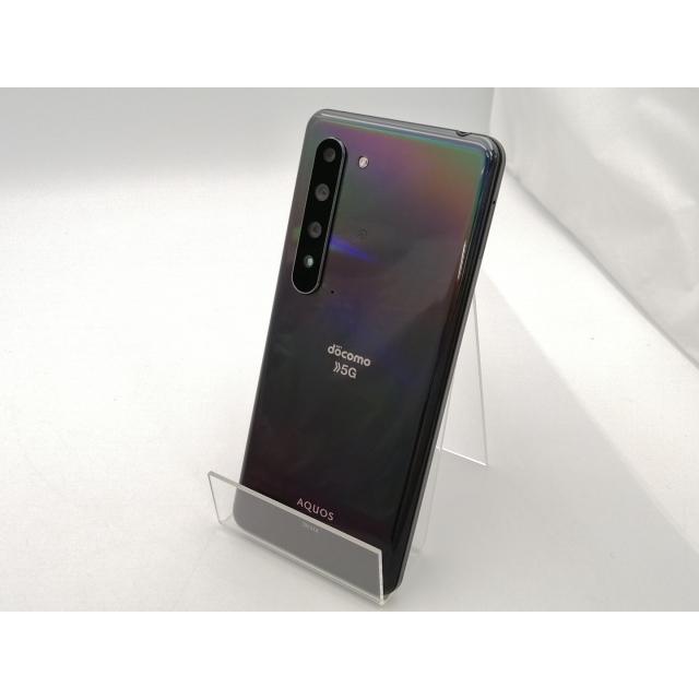 中古】SHARP docomo 【SIMロック解除済み】 AQUOS R5G ブラックレイ