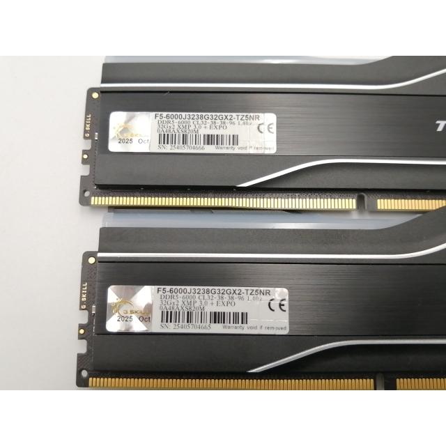 中古】DDR5 32GB 2枚組（合計64GB） DDR5-6000(PC5-48000