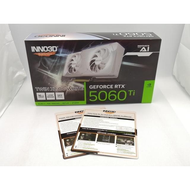 中古】Inno3D GeForce RTX 5060 Ti 16GB TWIN X2 OC WHITE GD5060T
