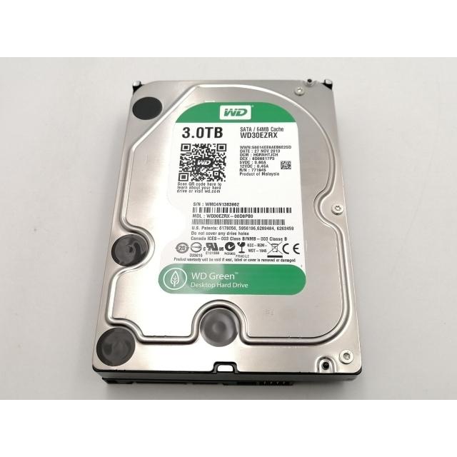 中古】W.D. WD30EZRX WD Green 3TB/IntelliPower/64MB/6Gbps【EC