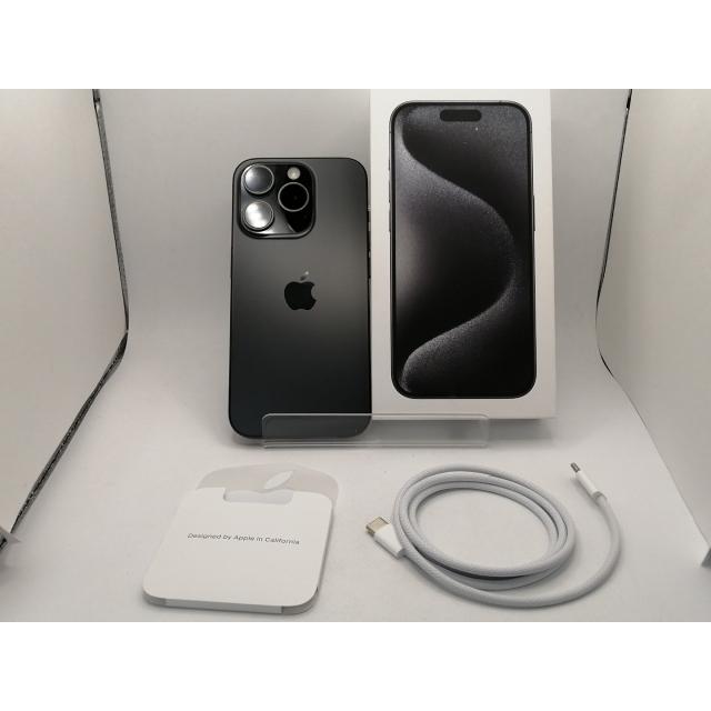 【中古】Apple 国内版 【SIMフリー】 iPhone 15 Pro 128GB ブラックチタニウム MTU73J/A【川崎駅前】保証期間１ヶ月【ランクB】の画像