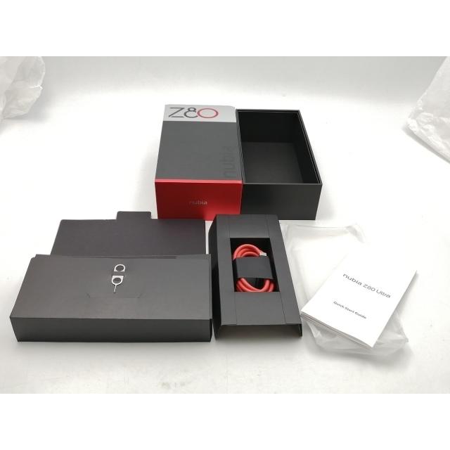 中古】ZTE 海外版 【SIMフリー】 nubia Z80 Ultra 16GB 512GB Black