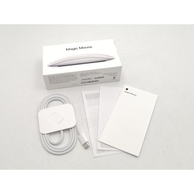 中古】Apple Magic Mouse（2024/USB-C）ホワイト MXK53ZA/A【EC