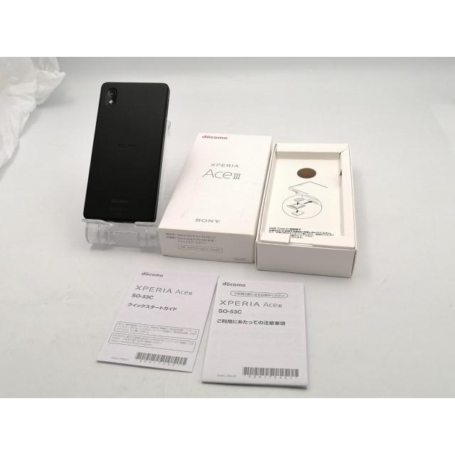 中古】SONY docomo 【SIMフリー】 Xperia Ace III ブラック 4GB 64GB