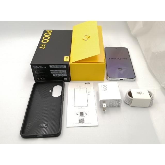 中古】Xiaomi 国内版 【SIMフリー】 Poco F7 シルバー 12GB 256GB