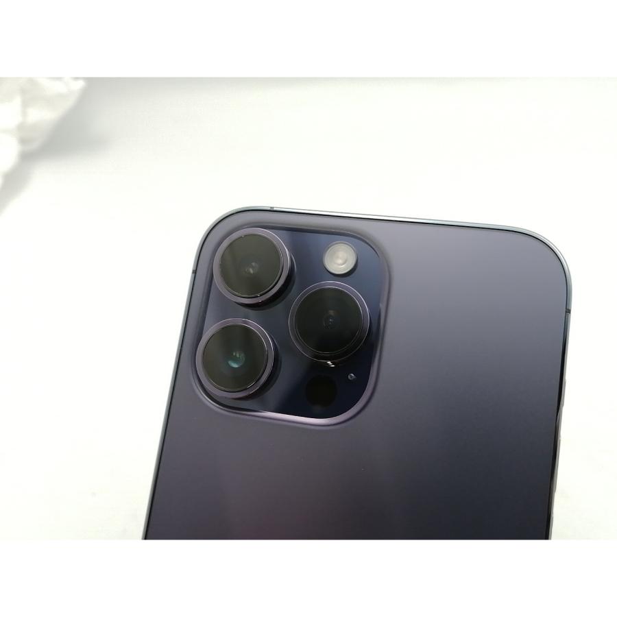 【中古】Apple 国内版 【SIMフリー】 iPhone 14 Pro Max 128GB ディープパープル MQ993J/A【ECセンター】保証期間１ヶ月【ランクB】の画像