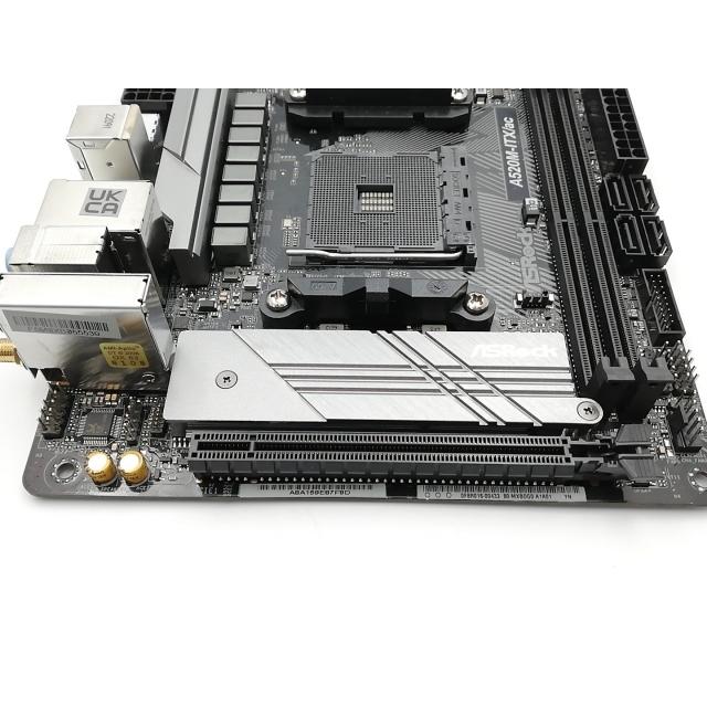 中古】ASRock A520M-ITX/ac A520/AM4/Wi-Fi(11ac)+BT4.2/Mini-ITX【EC