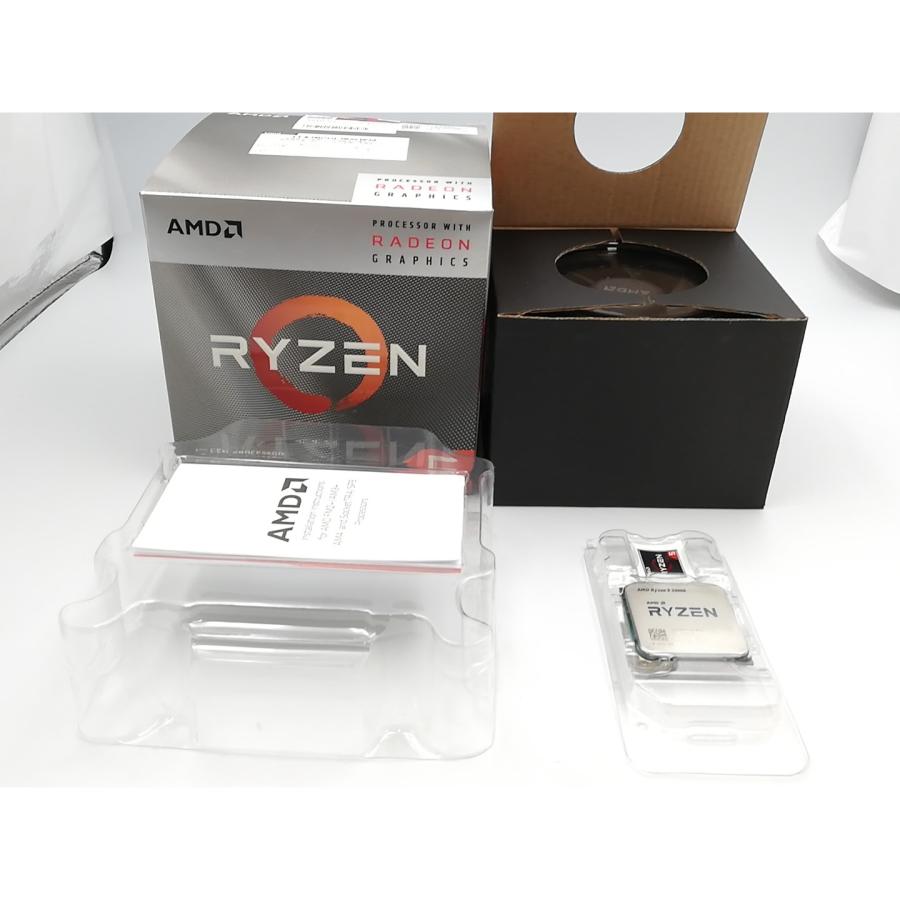 中古】AMD Ryzen 5 3400G (3.7GHz/TC:4.2GHz) BOX AM4/4C/8T/L3 4MB