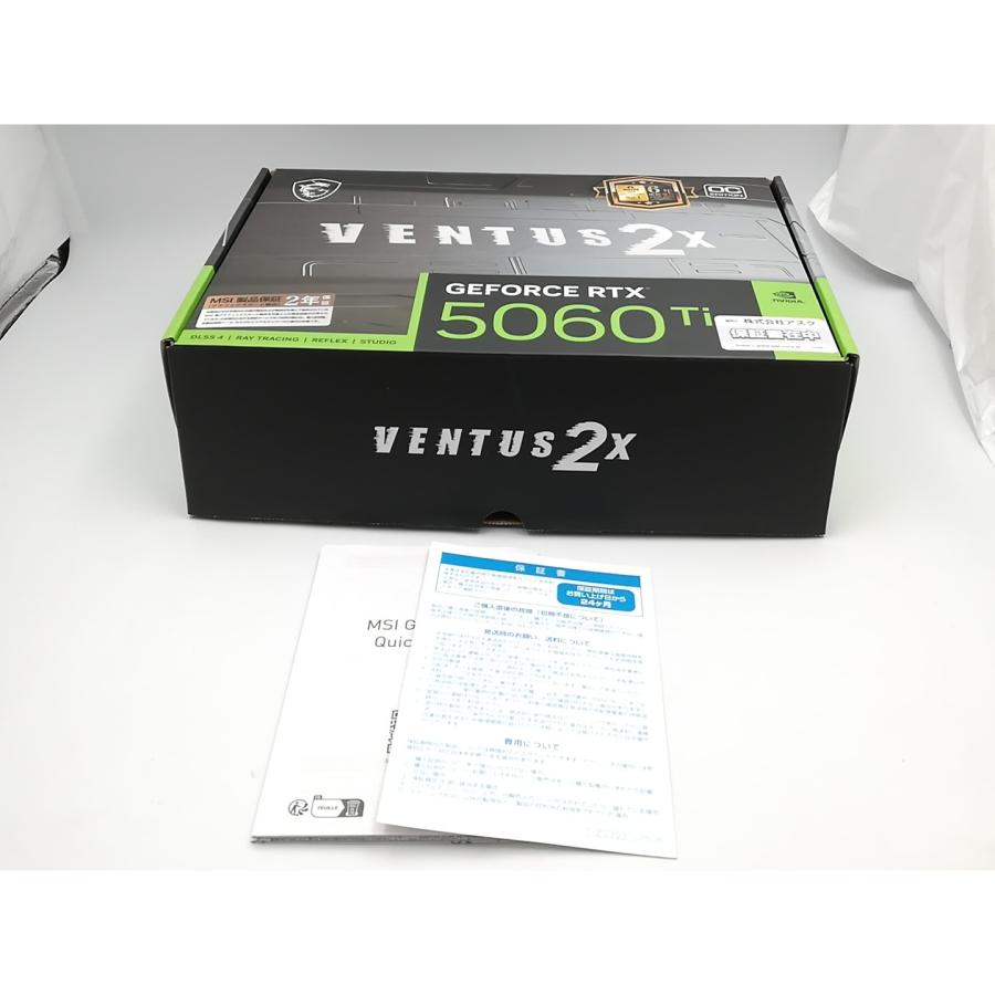 中古】MSI GeForce RTX 5060 Ti 16G VENTUS 2X OC PLUS RTX5060Ti/16GB