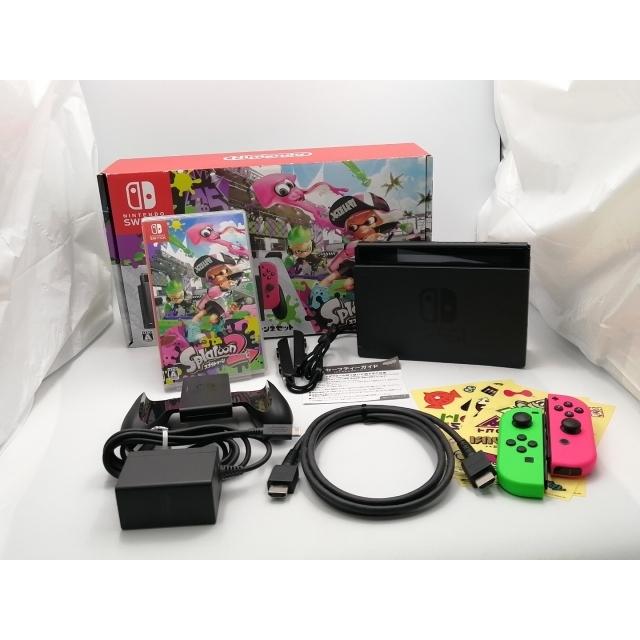 中古】Nintendo Switch 本体 スプラトゥーン2セット HAC-S-KACEA【EC